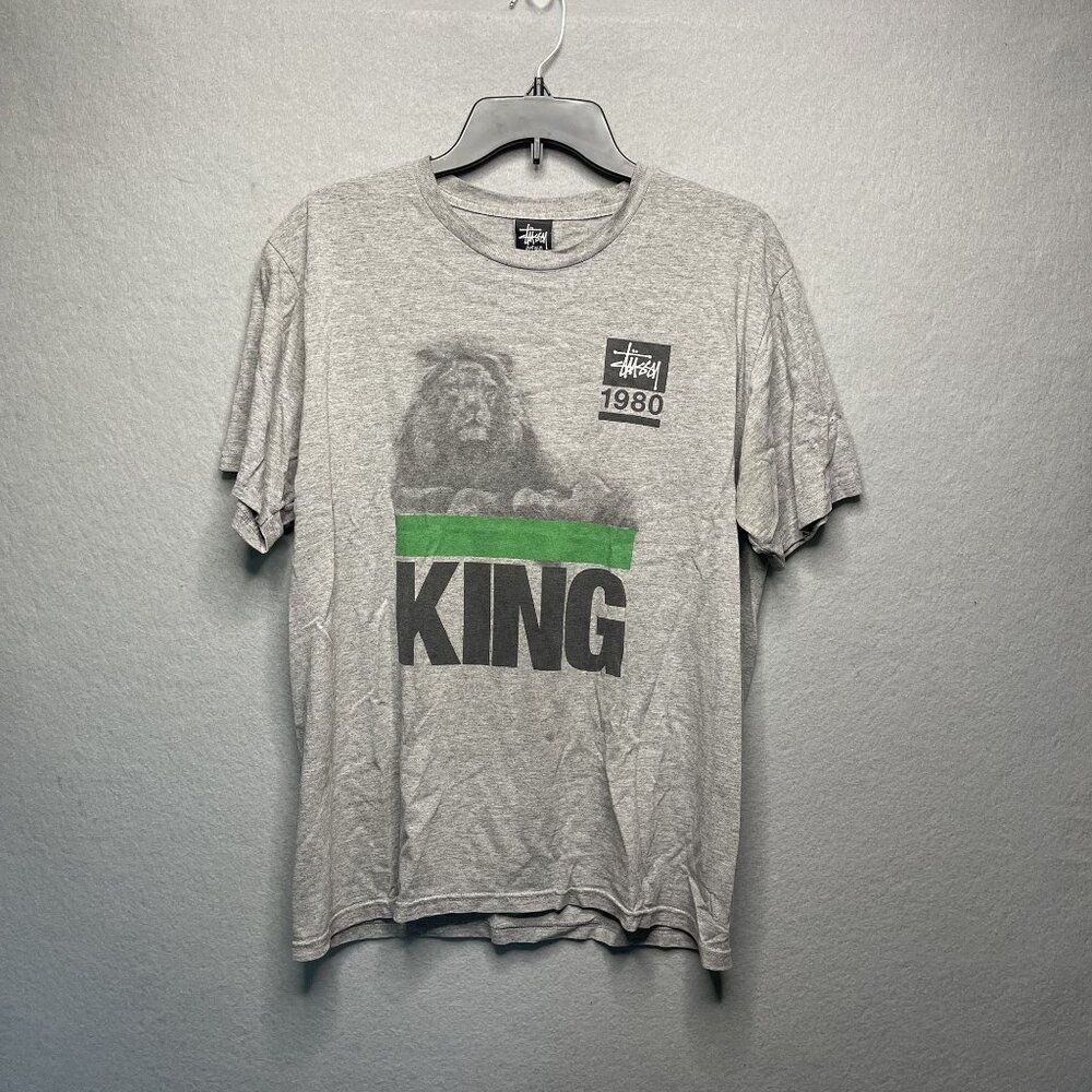 Vintage 00s Y2K Stussy Lion King tee 1980 Streetwear